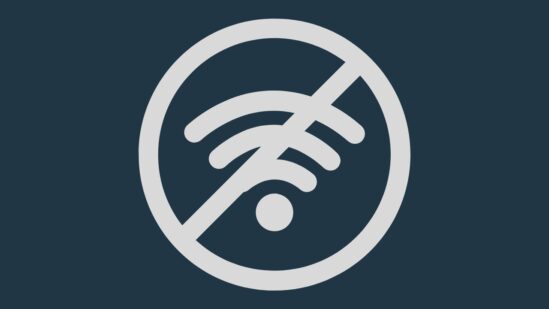 "No internet connection" logo