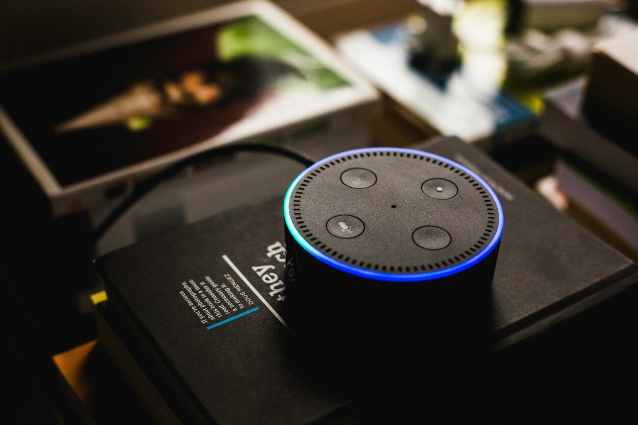 Image showing close up of Alexa device