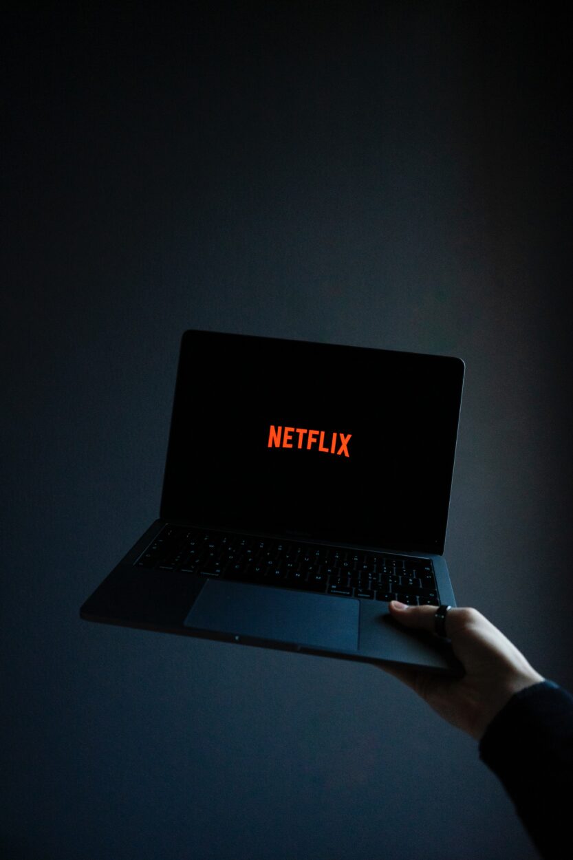 Netflix being played on a laptop