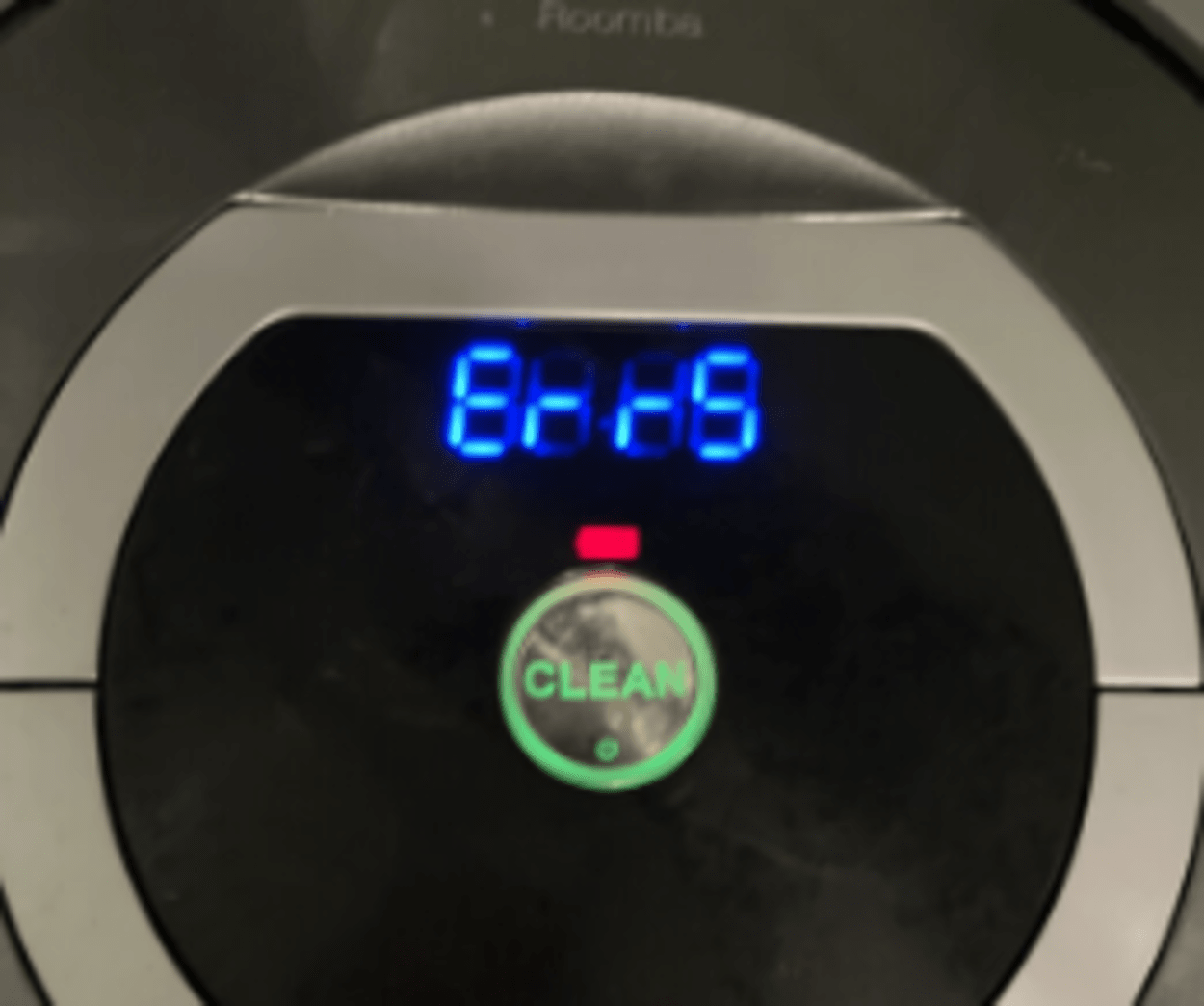 Roomba bot displaying error